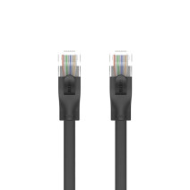 UNITEK CAT6 PATCH KABLO 10MT FLAT 1GBPS, SİYAH (C1813GBK)