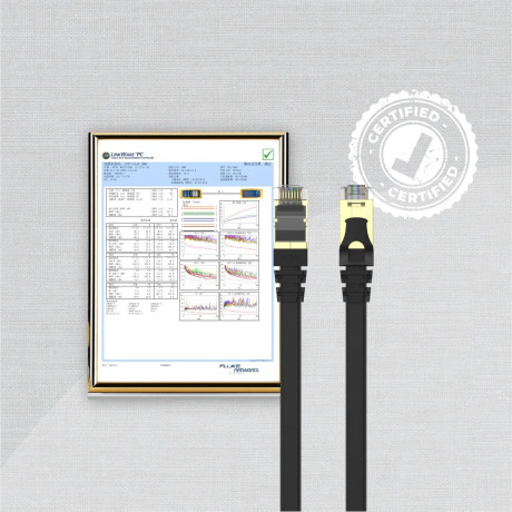 UNITEK CAT7 PATCH KABLO 5MT FLAT 10GBPS (C1897BK-5M)